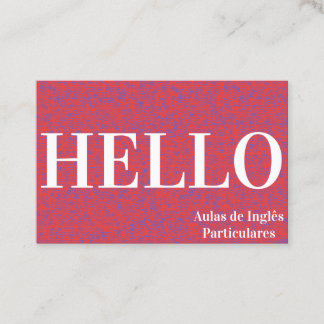 English Tutor Card Business