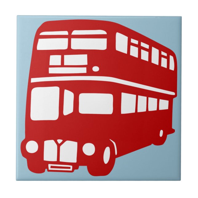 English two-floor bus tile (Front)