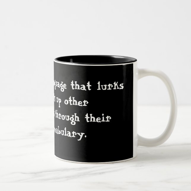 English Two-Tone Coffee Mug (Right)