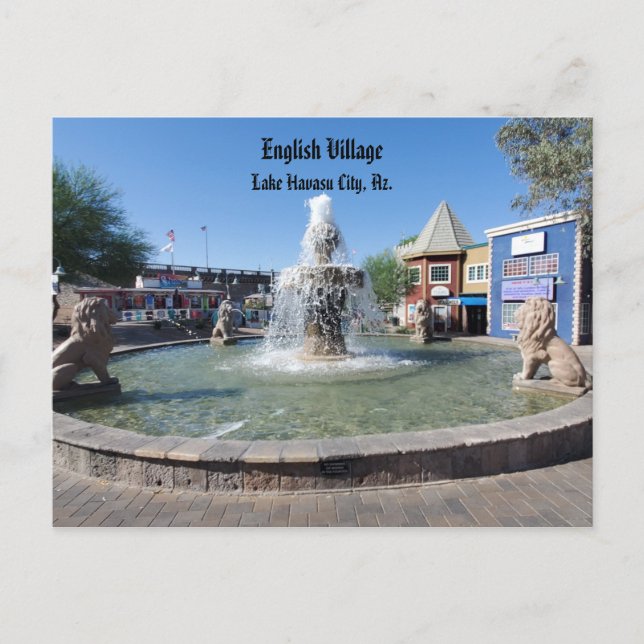 English Village, Lake Havasu City, Az. Postcard (Front)