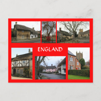 English Village Scenes Postcard