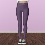 English Violet Solid Colour Leggings<br><div class="desc">English Violet Solid Colour</div>