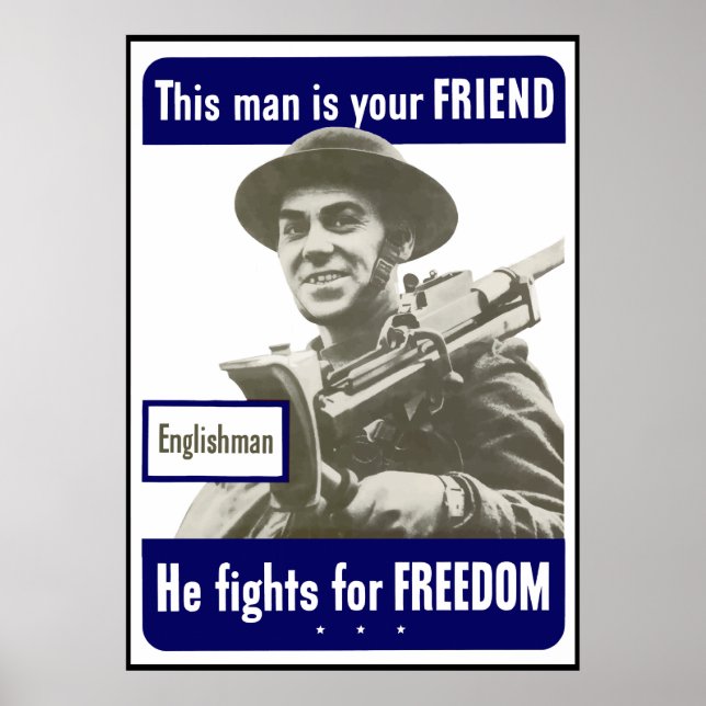 Englishman -- This Man Is Your Friend -- Border Poster (Front)