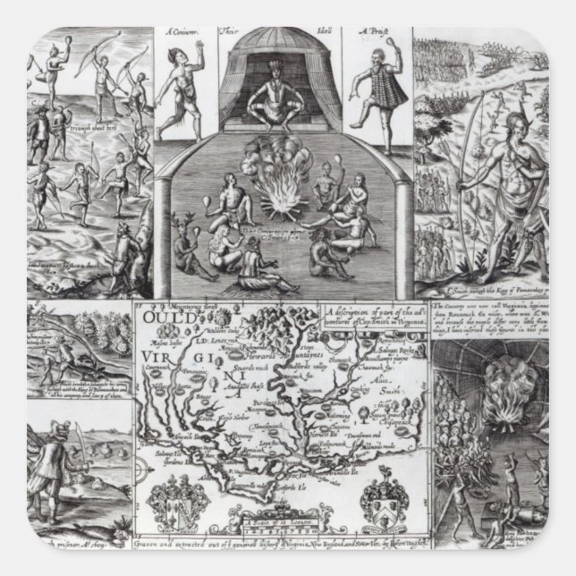 Engraved by Robert Vaughan Square Sticker (Front)