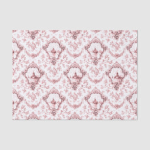 Engraved Floral Toile w/Windmill & Boats-Pink Tissue Paper