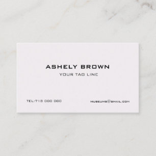 Engraved Minimalist Business Card