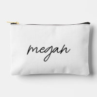 Engraved Name Cosmetic Bag,Monogram Makeup Bag Per