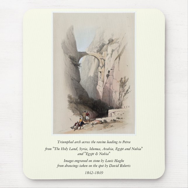Engraved on stone by Louis Haghe Mouse Pad (Front)