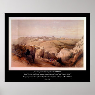 Engraved on stone by Louis Haghe Poster