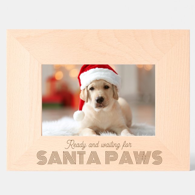 Engraved Photo Frame, Christmas dog lover fun Etched Frames (Creator Uploaded)