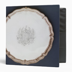 Engraved salver, 18th century binder
