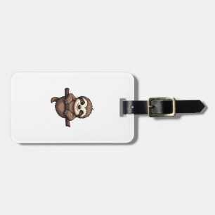 Engraved Sloth Tee Vintage Animal Art (2) Luggage Tag