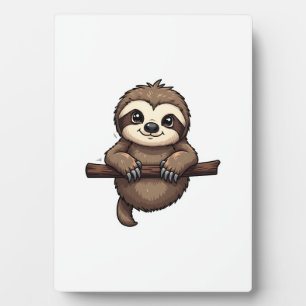 Engraved Sloth Tee Vintage Animal Art (2) Plaque