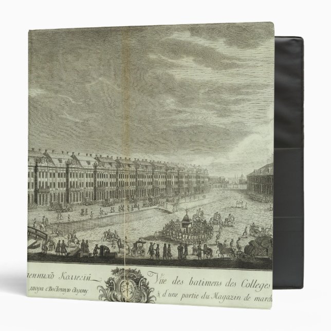 Engraved View of Saint Petersburg 2 Binder (Front/Inside)