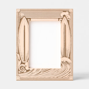Engraved wood Surfer  Etched Frames