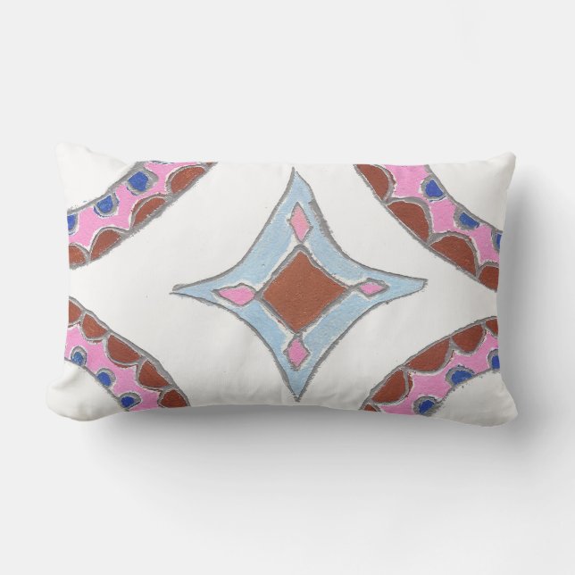 Enhance Comfort in Style: Beautiful Pretty Unique Lumbar Pillow (Front)