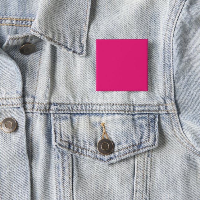 Enhance Your Design with Pink Background  2 Inch Square Button (In Situ)