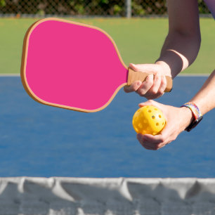 Enhance Your Design with Pink Background  Pickleball Paddle