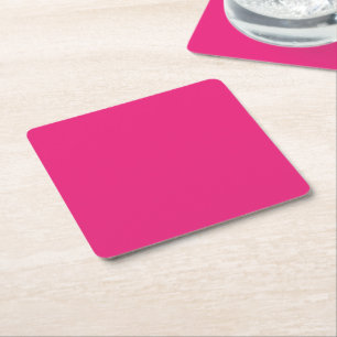 Enhance Your Design with Pink Background Square Paper Coaster