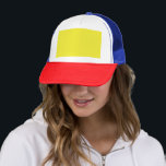 Enhance Your Design with Yellow Background  Trucker Hat<br><div class="desc">Discover the art of utilizing yellow background and black border in your website layout. Elevate your graphic design with this striking colour combination and create an aesthetic design with perfect colour contrast and artistic composition.</div>