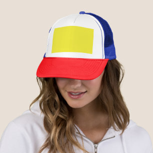 Enhance Your Design with Yellow Background Trucker Hat