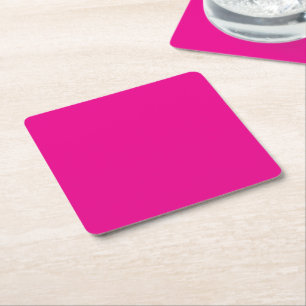 Enhance Your Space with a Pink Background Square Paper Coaster