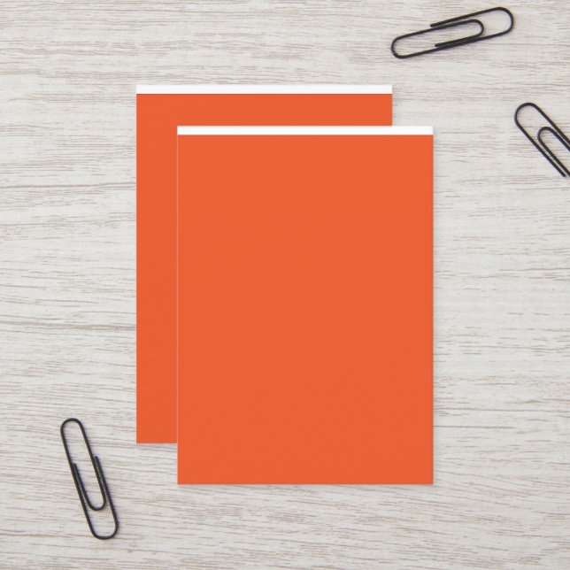 Enhance Your Space with an Eye-Catching Orange Business Card (Front/Back In Situ)