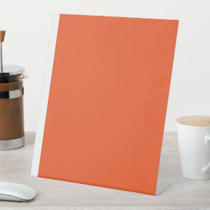 Enhance Your Space with an Eye-Catching Orange Pedestal Sign