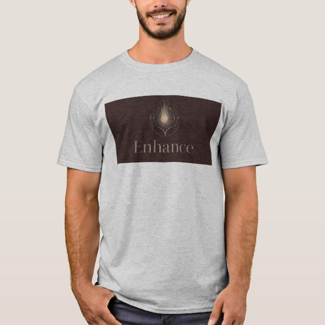 Enhance Your Spark, Hands Protecting Delicate Fire T-Shirt (Front)