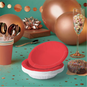 Enhance Your Website Banner with Red Background Paper Plate