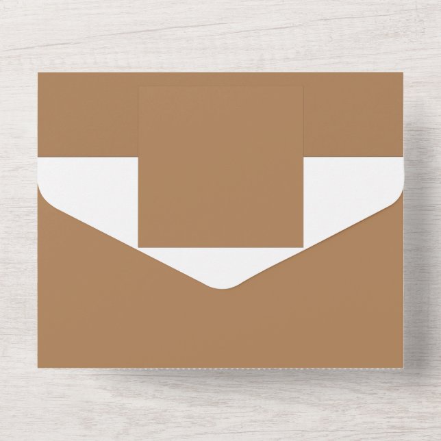 Enhance Your Website Design with a Stunning Brown  All In One Invitation (Back)