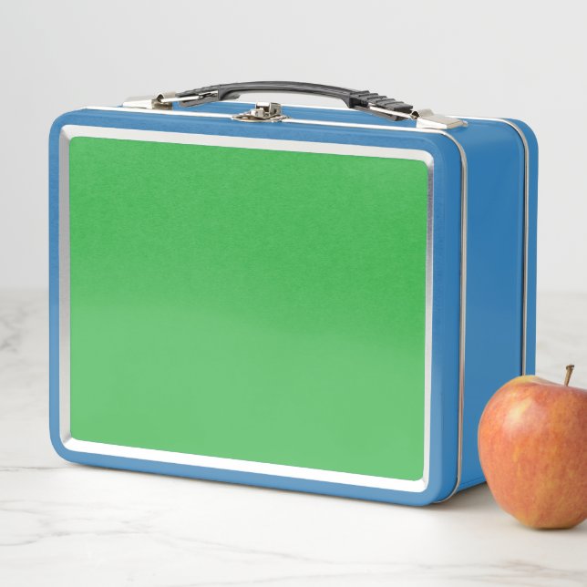 Enhance Your Website with a Green Background Metal Lunch Box (In Situ)