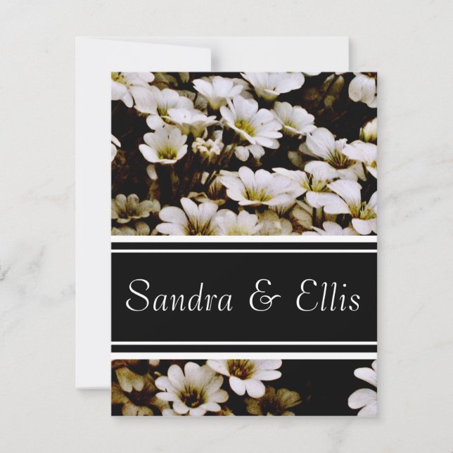 Enhanced Dasies Elegant Invitation (Front)