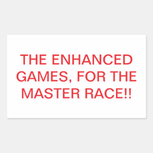 ENHANCED GAMES MASETER RACE Hankamer Artjunkhaus  Sticker