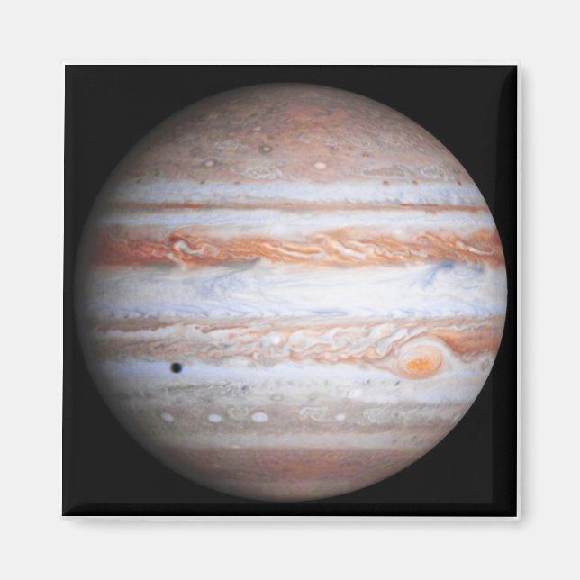 ENHANCED image of Jupiter Cassini flyby NASA Magnet (Front)