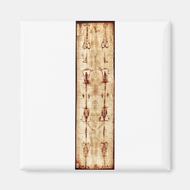 ENHANCED Shroud of Turin full image Jesus Christ Magnet (Front)