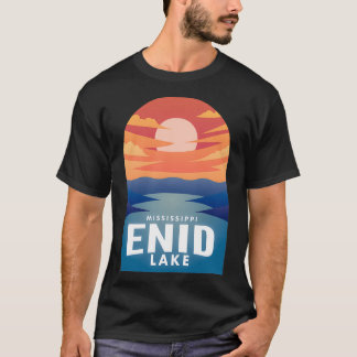 Enid Lake MS Retro Sunset T-Shirt