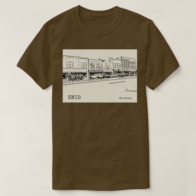 Enid Oklahoma T-Shirt (Design Front)