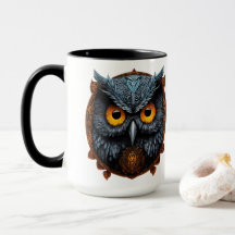 Enigma Ascendant : Apollyon Sigil Owl White Mug