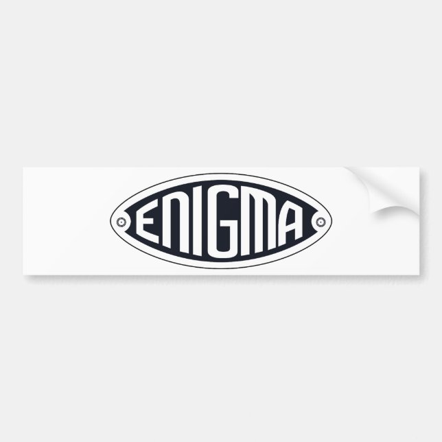 Enigma Bumper Sticker (Front)