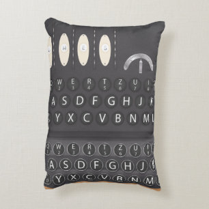 Enigma Machine Accent Pillow