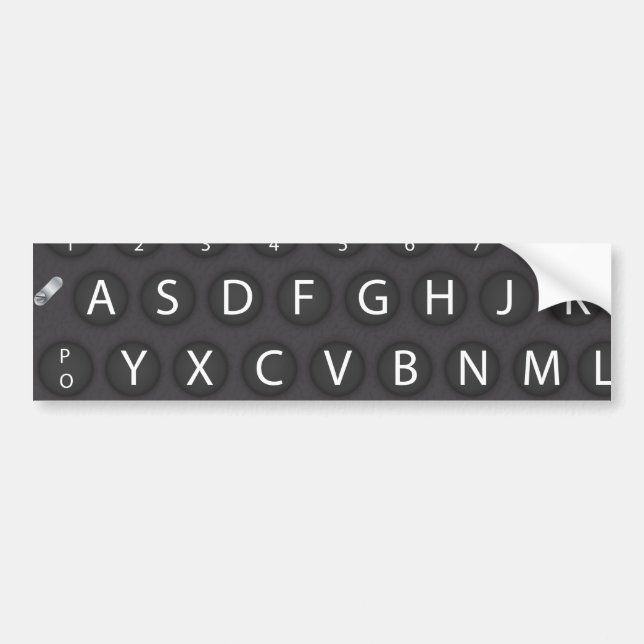 Enigma Machine Bumper Sticker (Front)