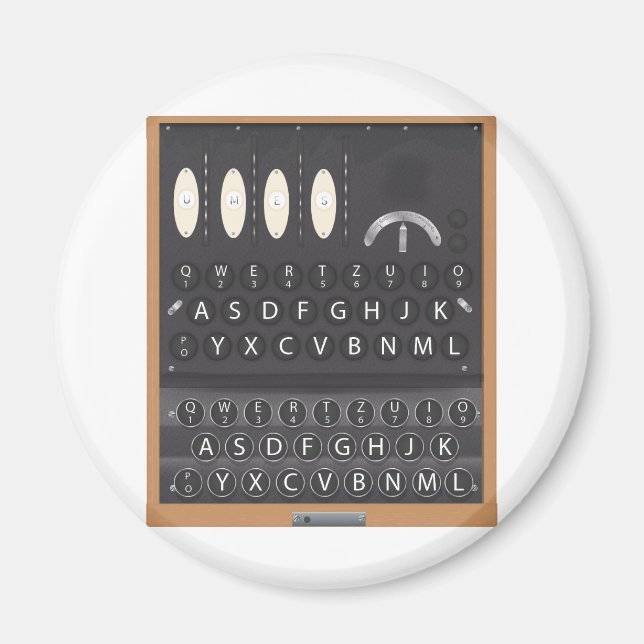 Enigma Machine Magnet (Front)