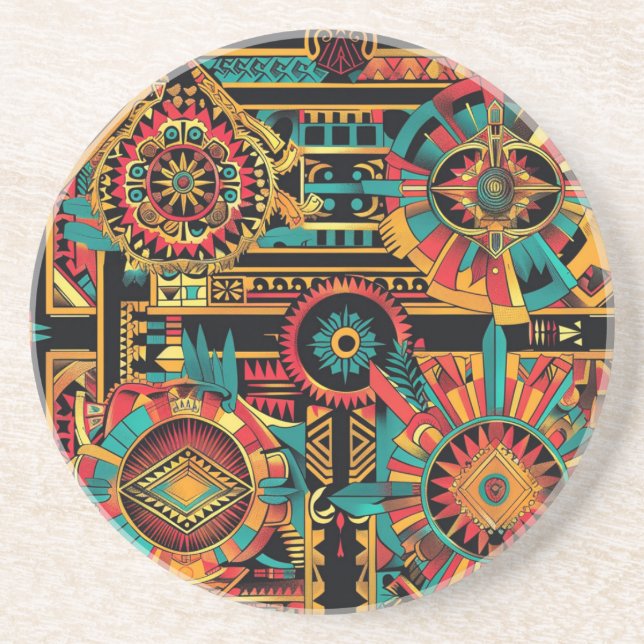 Enigmatic Azure "Aztec Dream" Dessous de verre de  (Devant)