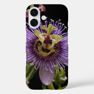 Enigmatic Beauty:  the Purple Passion Flower iPhone 16 Case