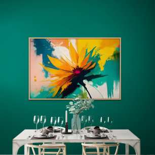 Enigmatic Blossom – A Dance Of Colour And Motion Canvas Print