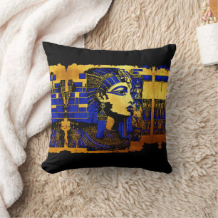 Enigmatic Egyptian Pharaonic Manuscripts Throw Pillow