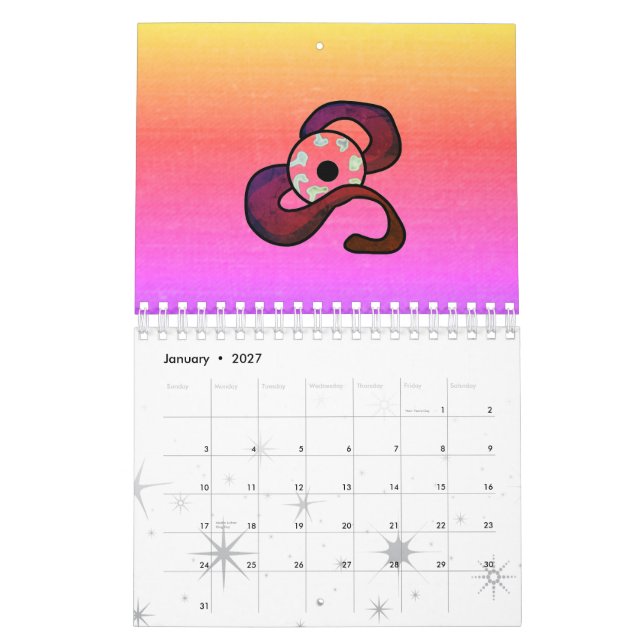 Enigmatic Entwined Eye Calendar (Jan 2027)
