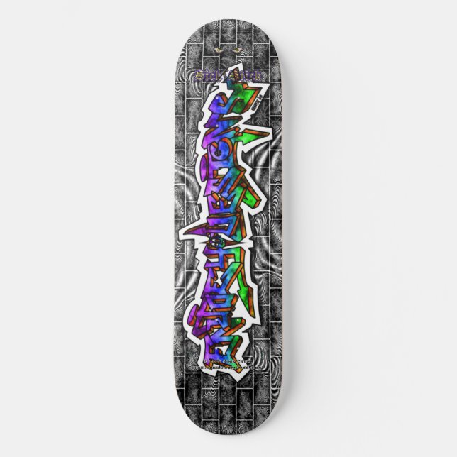 Enjoey Designs 03 ~ Wild Style Graffiti Art Deck Skateboard (Front)