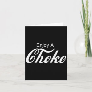 Enjoy A Choke Funny Jiu Jitsu Mma Card